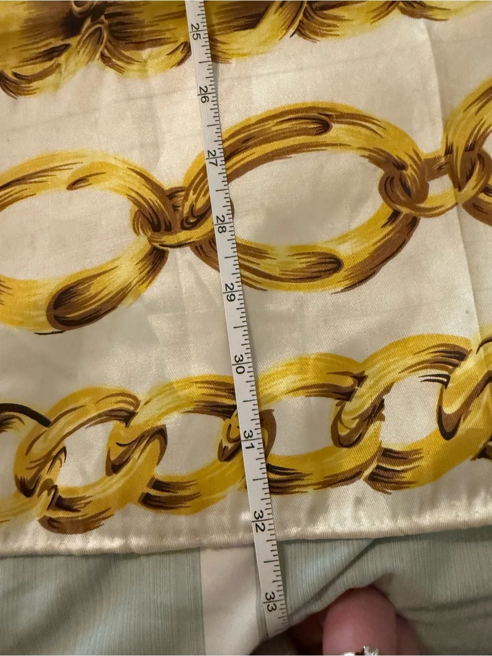 Authentic Vintage CHANEL Silk Scarf-COA